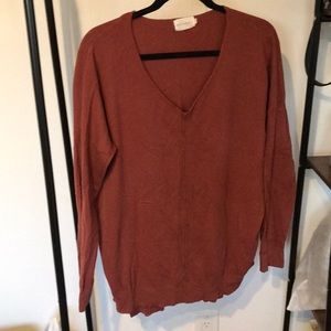 Burnt orange sweater